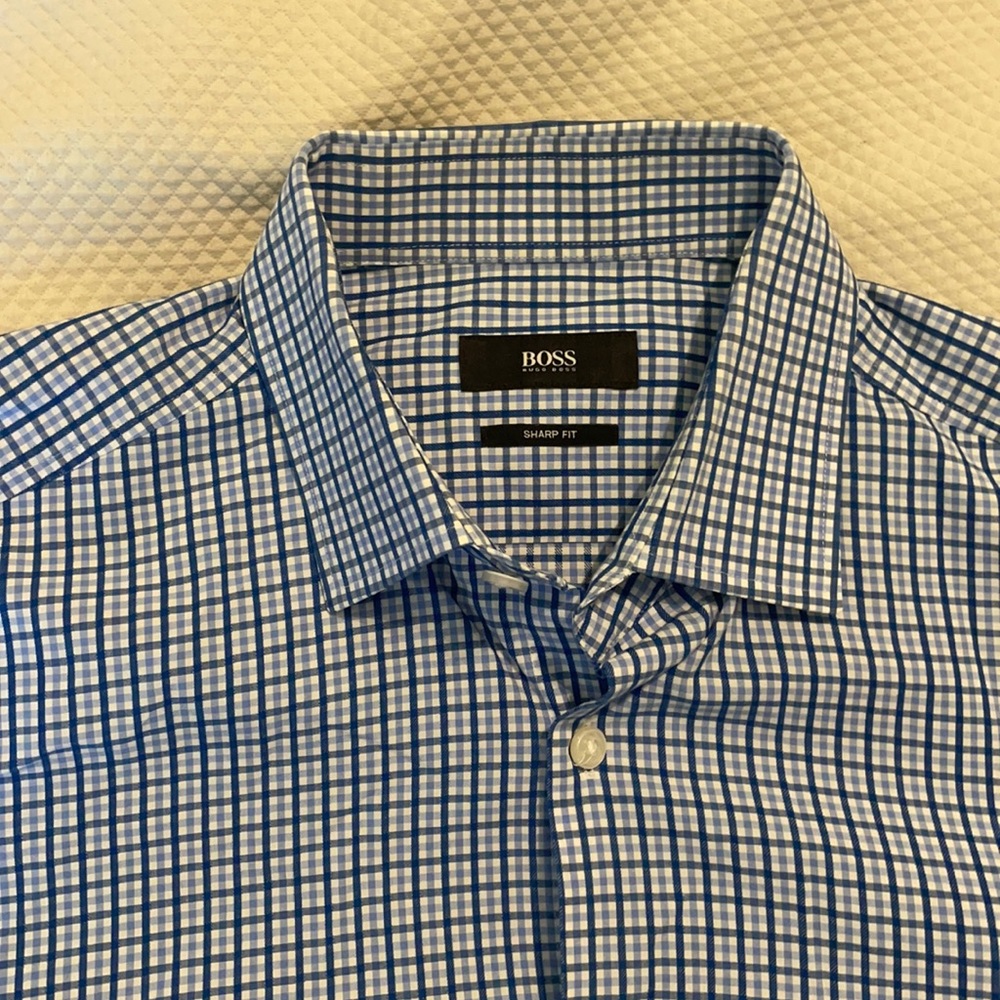 Hugo Boss Blue Dress Shirt